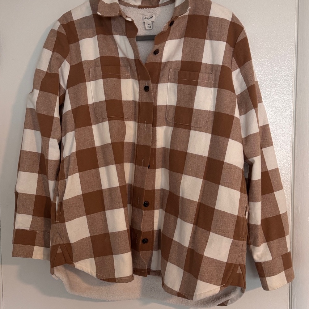 J. Crew Plaid Button-Up Shacket